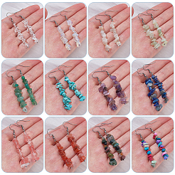 Серьги-подвески с микросхемой из хирургической нержавеющей стали 316&nbsp;EJEW-WR00002