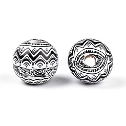 Cuentas de madera de schima impresas de estilo bohemio&nbsp;LS-WOOD-T032-31I