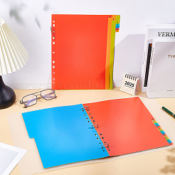 Feuilles intercalaires en plastique pour cahier&nbsp;FIND-WH0173-386