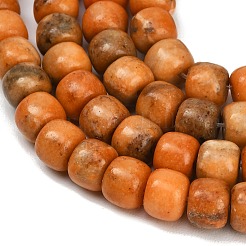 Gefärbt natürlichen weißen Jade Perlen Stränge&nbsp;GG-CBAA20A-01B-08