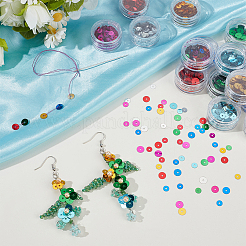 Орнамент аксессуары пластиковые бусины блестка PVC-OC0001-06