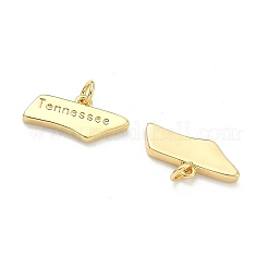 Pendentifs en laiton&nbsp;KK-D229-22T-G