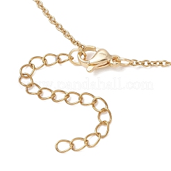 Женские нагрудные ожерелья с бабочками из латуни и стеклянными прямоугольниками и кисточками&nbsp;NJEW-JN05799