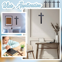 Décorations murales en bois de pin croisé&nbsp;AJEW-WH0314-777