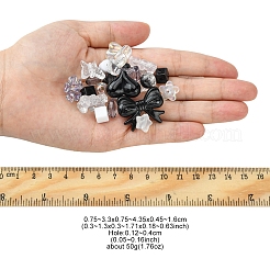 Непрозрачные и прозрачные акриловые бусины&nbsp;MACR-YW0002-01I