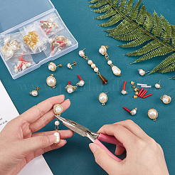 40 шт. 4-х стильные фурнитуры для сережек-гвоздиков из сплава&nbsp;FIND-PH0004-31