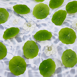 Пластиковый искусственный лист лотоса&nbsp;AJEW-WH0314-949