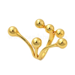 Круглые разветвленные кольца-манжеты из нержавеющей стали 304 для женщин&nbsp;RJEW-Q007-02G