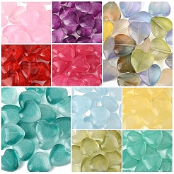 20 pz di perle di vetro dipinte a spruzzo trasparente&nbsp;GLAA-YW0004-79A
