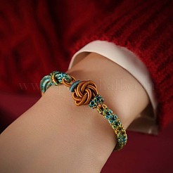 Pulseras trenzadas de poliéster y cera tejidas a mano para hombres y mujeres&nbsp;FS-WG9D472-01