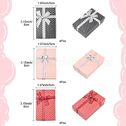 12 шт. 3-х цветные картонные бумажные коробки для набора украшений CBOX-FS0001-02