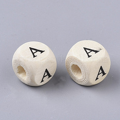 Perline in legno di schima naturale stampate&nbsp;WOOD-TAC0005-29A-01A
