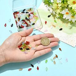 200 Stück 10 Farben transparente Acryl-Anhänger&nbsp;OACR-FS0002-75