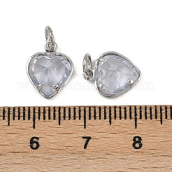 Pendentifs avec zircon cubiques à micro-pavés en laiton&nbsp;KK-Z120-05P-01