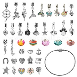 Kits zur Herstellung von Armbändern im europäischen Stil zum Selbermachen&nbsp;DIY-CJ0001-19
