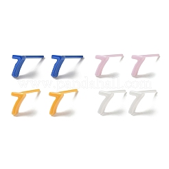 Гипоаллергенные серьги-гвоздики из биокерамики с цирконием и керамикой&nbsp;EJEW-C065-03H