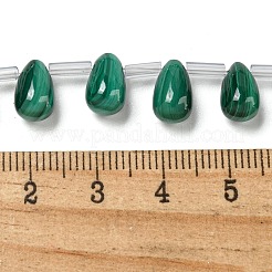 Нити натуральных бусин из малахлита G-Q185-A01-01