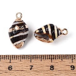 Гальванические подвески из натуральных ракушек&nbsp;BSHE-T015-02