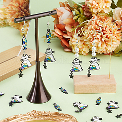 32шт 2 стиля подвески из сплава с эмалью ENAM-SC0003-96