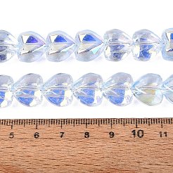 Galvanisieren transparente Glasperlen Stränge&nbsp;EGLA-N056-01A-02