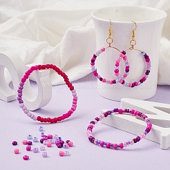 1440шт 6 стильные стеклянные бусины SEED-YW0001-50C