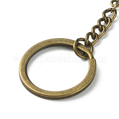 Плетеная сетка/паутина с брелком из сплава с подвеской из перьев&nbsp;KEYC-WH0004-74AB