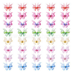 56 stücke 8 farben tuch schmetterling ornament zubehör&nbsp;DIY-TA0014-28