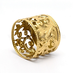 Bougeoir creux en fer&nbsp;AJEW-WH0018-62G-01
