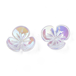 Capuchons de perles acryliques électrolytiques à 3 pétale&nbsp;LS-PACR-T014-03