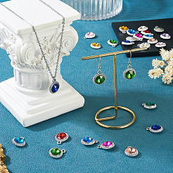 24шт 12 цвета стеклянные подвески k5&nbsp;FIND-TA0007-92P