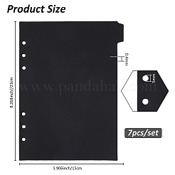 Cuaderno con hojas separadoras de índice y encuadernación en disco de plástico PVC&nbsp;KY-WH0036-121A-01