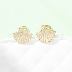 Серьги-гвоздики из латуни&nbsp;LS-EJEW-B152-01G-04