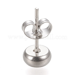 Серьги-гвоздики из нержавеющей стали 304 STAS-K202-05A-P