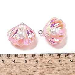 Подвески из искусственного жемчуга из смолы с переливающимся блеском RESI-I062-01B