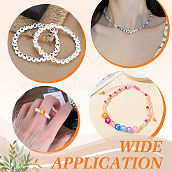 1000pcs perles acryliques transparentes&nbsp;TACR-ME0001-08D