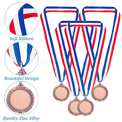 4 Stück Legierungsrohling-Medaille&nbsp;AJEW-FG0002-70R