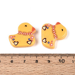 Печатные непрозрачные бусины из смолы&nbsp;RESI-N043-18