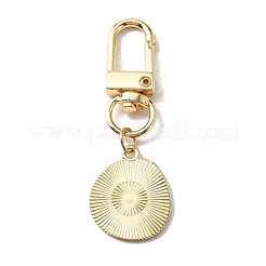 Улыбающееся лицо подвеска из эмали&nbsp;LS-KEYC-WH0036-08LG-01