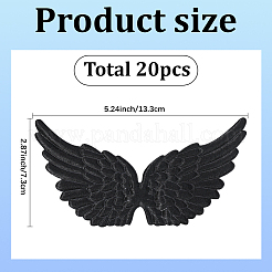 20 шт. тканевые крылья ангела&nbsp;AJEW-GF0012-62C