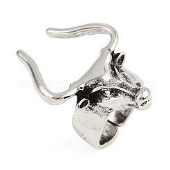 Сплав манжеты кольца RJEW-D328-02AS