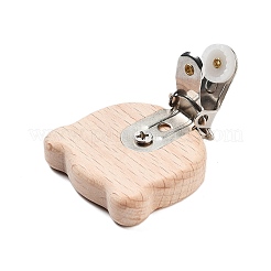 Зажим для пустышки из бука&nbsp;AJEW-M015-01C