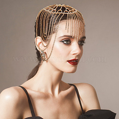 Kopfbedeckung aus Strass-Mesh&nbsp;OHAR-WH0021-47G