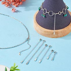 6 шт. 6-х стильный удлинитель для кабеля из стерлингового серебра&nbsp;FIND-TA0002-40