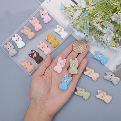 20 шт. 10-цветные бусины из пищевого экологически чистого силикона из альпаки SIL-CA0002-75