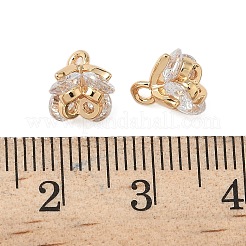 Pendentifs avec zircon cubiques à micro-pavés en laiton&nbsp;KK-S350-14G