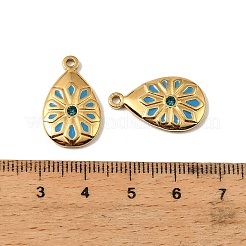 304 Edelstahl-Emaille-Anhänger&nbsp;STAS-I371-28G-01