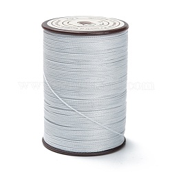 Round Waxed Polyester Thread String, Micro Macrame Cord, Twisted Cord, for Leather Sewing Stitching, Gainsboro, 0.45mm, about 174.97 yards(160m)/roll