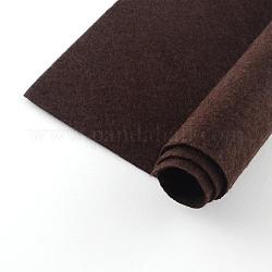 Non Woven Fabric Embroidery Needle Felt for DIY Crafts, Square, Coconut Brown, 298~300x298~300x1mm, about 50pcs/bag