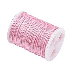 Nylonfaden Kabel, diy geflochtenen Ball Schmuck machen Schnur, rosa, 0.8 mm, Ca. 10m / Rolle (10.93yards / Rolle)