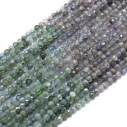 Natürliche kyanit / cyanit / disthen perlen stränge, Farbverlauf, Farbverlaufsstil, Runde, facettiert, 2.5 mm, Bohrung: 0.5 mm, ca. 179 Stk. / Strang, 14.96 Zoll (38 cm)